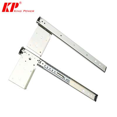 New style full extension hydraulic furniture ball bearing cabinet steel flipper door slide 1035-08C