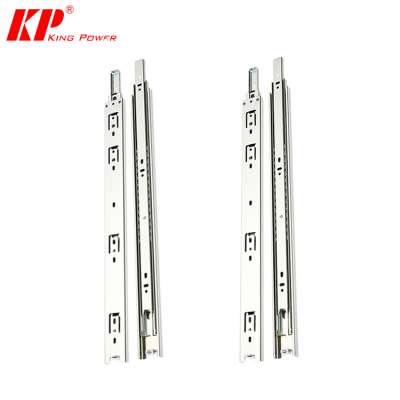 Full extension soft close ball bearing light duty telescopic steel rail cabinet drawer slide