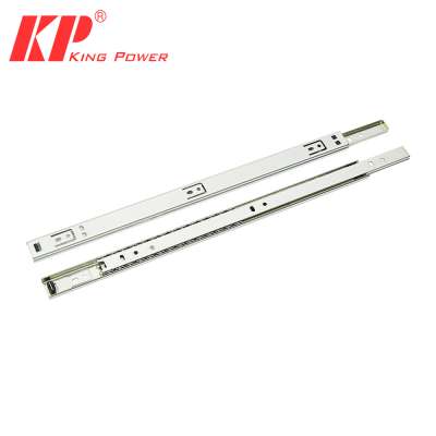 1027-02 China factory two fold soft-closing cabinet part telescopic drawer slide