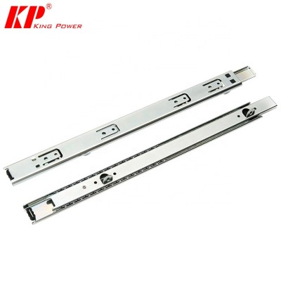 1035-02A Factory supply furniture hardware channel soft-closing telescopic drawer slide rail 35kg