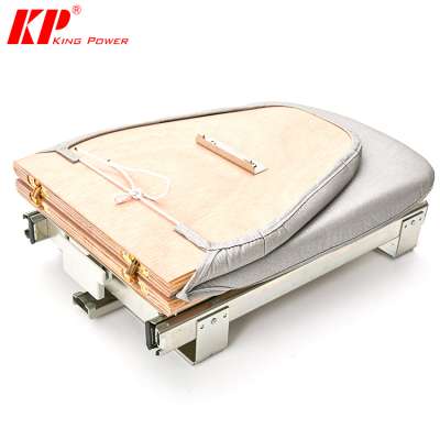 Popular good quality drawer built-in wooden cabinet foldable ironing board