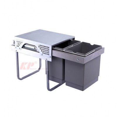 High quality kitchen home use electric smart dustbin sort trash bin with pull outs